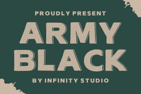 Army Black: A Bold Display Font That Builds Brand Confidence