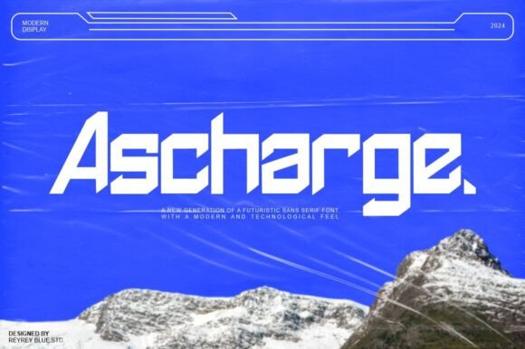 Ascharge Display Font for Bold, Futuristic Craft Projects