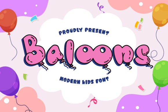Baloons Font: A Playful Display Typeface for Digital Delight