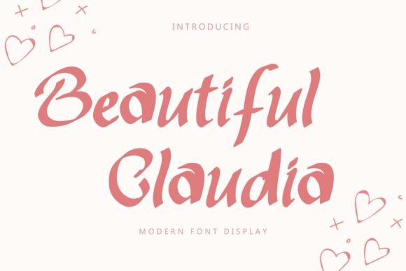 Beautiful Claudia: An Elegant Display Font for Meaningful Moments