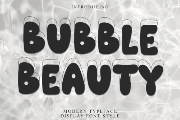 Bubble Beauty: A Festive Display Typeface for Digital Joy