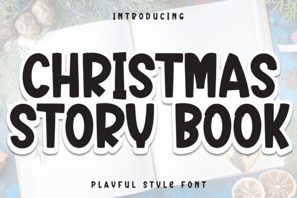 Christmas Story Book Font: A Playful Display Typeface for Holiday Branding