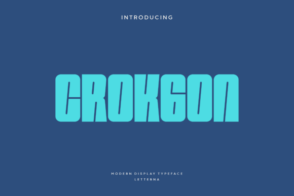 Crokgon: A Bold, Friendly Display Font for Editorial Design