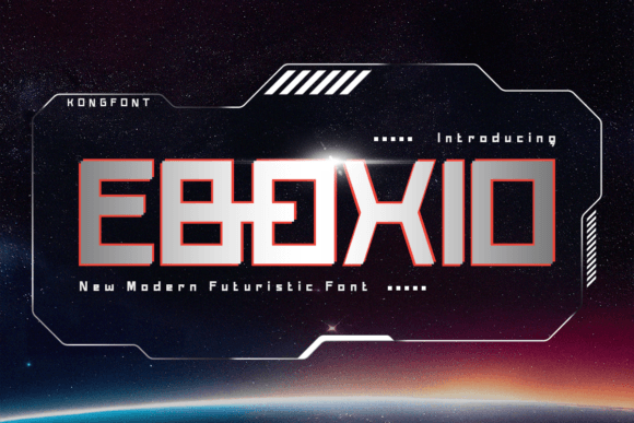 Eboxio Futuristic Font for Bold Campaign Headlines
