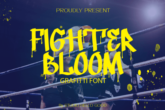 Fighter Bloom: A Bold Display Font for Small Business Branding