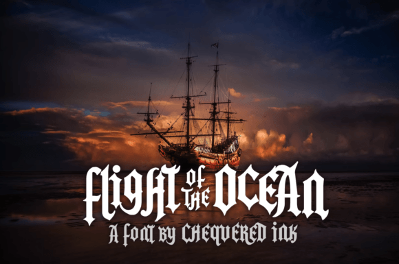 Flight of the Ocean: A Hand-Crafted Display Font That Lands With Character