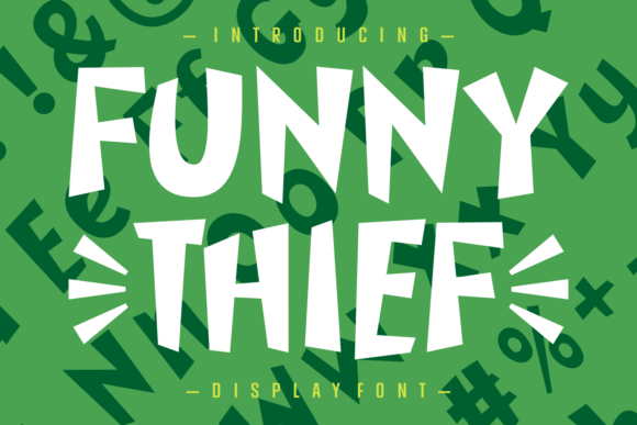 Funny Thief: A Playful Display Font for Scroll-Stopping Campaigns