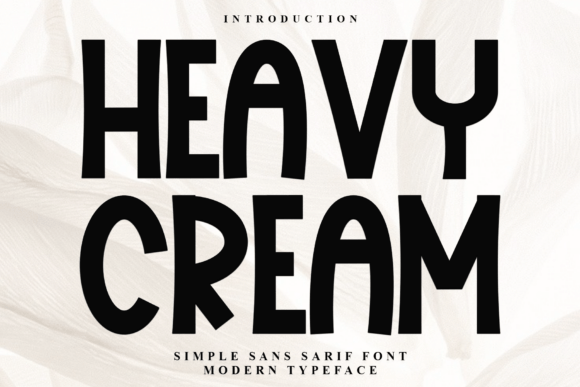 Heavy Cream: A Bold Display Font for Impactful Web Design