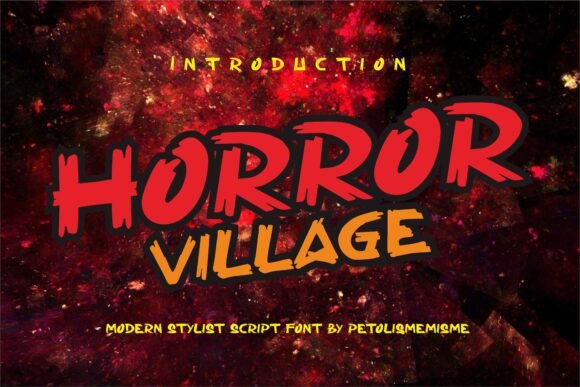 Horror Village: A Display Font That Screams Intent