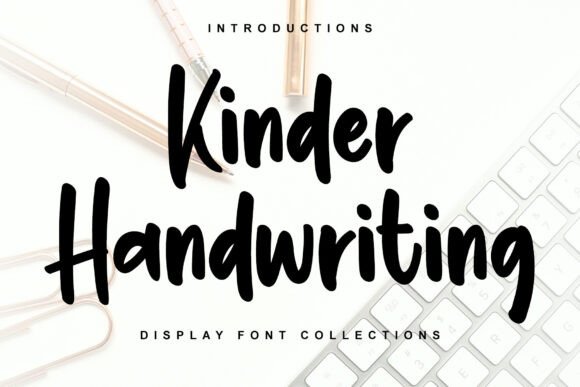 Kinder Handwriting: A Festive Display Font That Lifts Your Brand