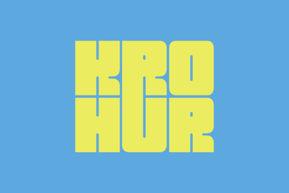 Krohur: A Bold Display Font That Commands Attention Online