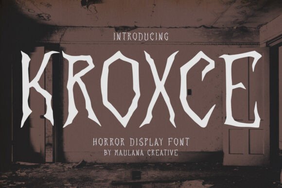 Kroxce: A Spooky Display Font That Elevates Digital Branding