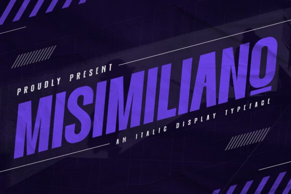 Misimiliano: A Bold Display Font for Handmade Labels & Printables