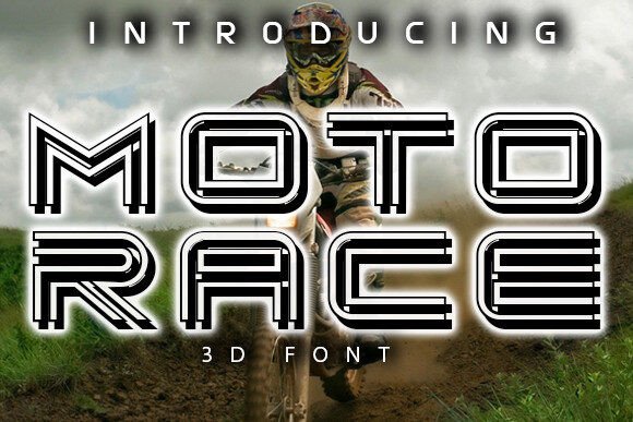Moto Race: A Display Font That Moves With Your Story