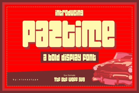 Paztime: A Joyful Display Font for Scroll-Stopping Marketing