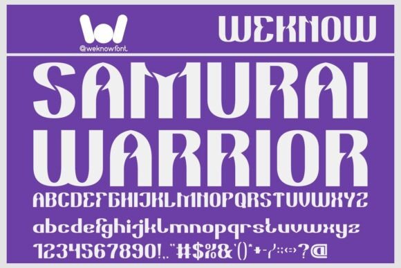 Samurai Warrior: A Display Font That Cuts Through the Noise
