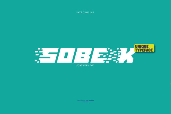 Sobek Display Font for Handmade Labels & Logos