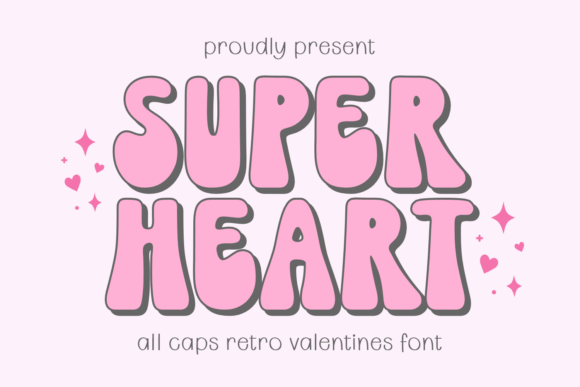 Super Heart: A Retro Valentine’s Display Font with Soul