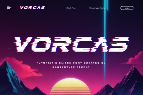 Vorcas: A Display Font That Glitches With Purpose