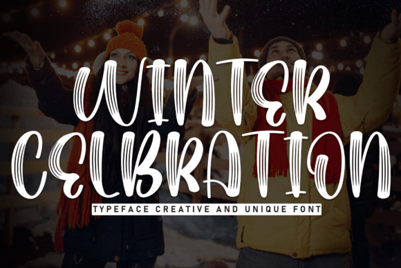 Winter Celebration: A Festive Display Font for Scroll-Stopping Campaigns